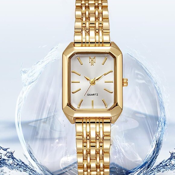 Women’s Quartz Watch Alloy Square Strap Casual Fashion Minimalist - Picture 3 of 6